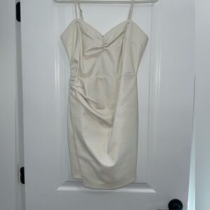 Faux leather Ivory Dress